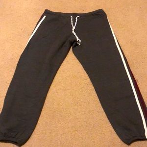 Rue21 grey striped joggers.